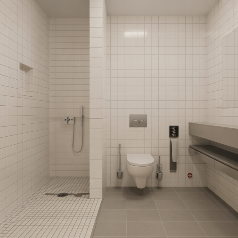Renovering av badrum med ny rördragning och golvbrunn i Hägerstensåsen ...